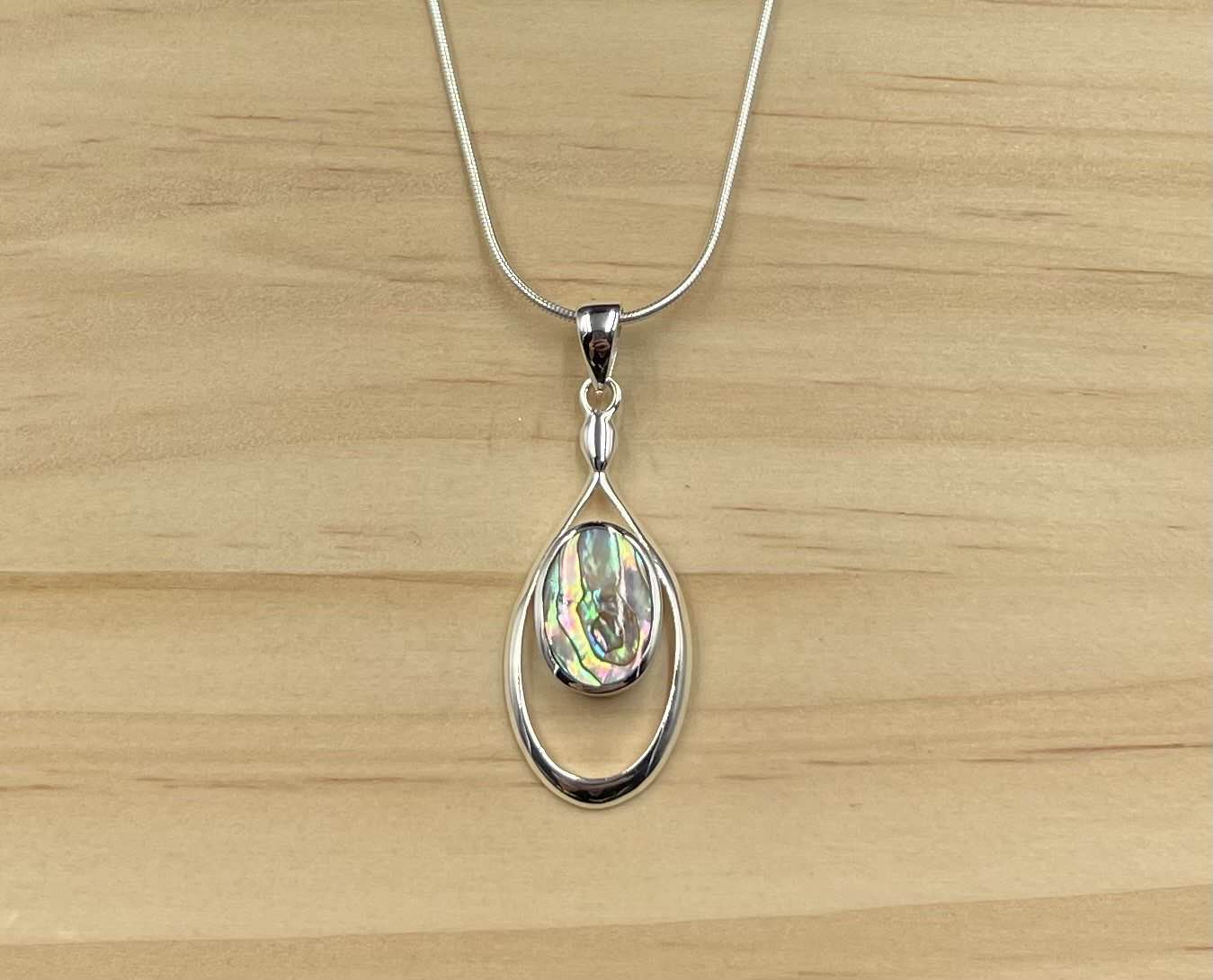 Pendentif Argent 925 Abalone