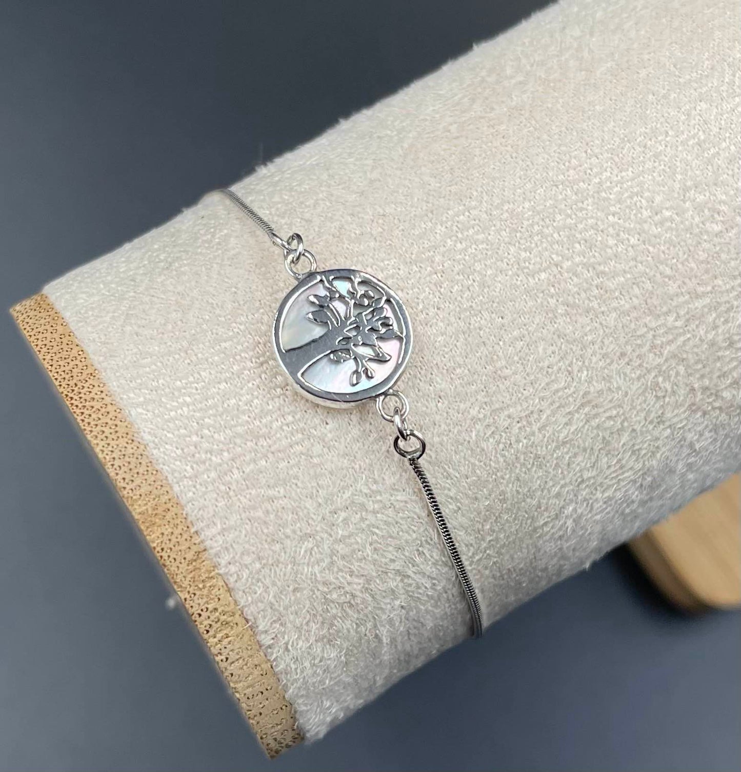 Bracelet Arbre de vie Argent 925 Nacre