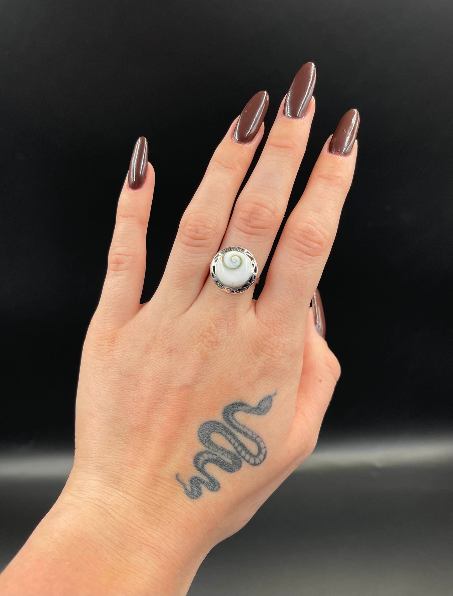 Bague Argent 925 Oeil de Ste Lucie