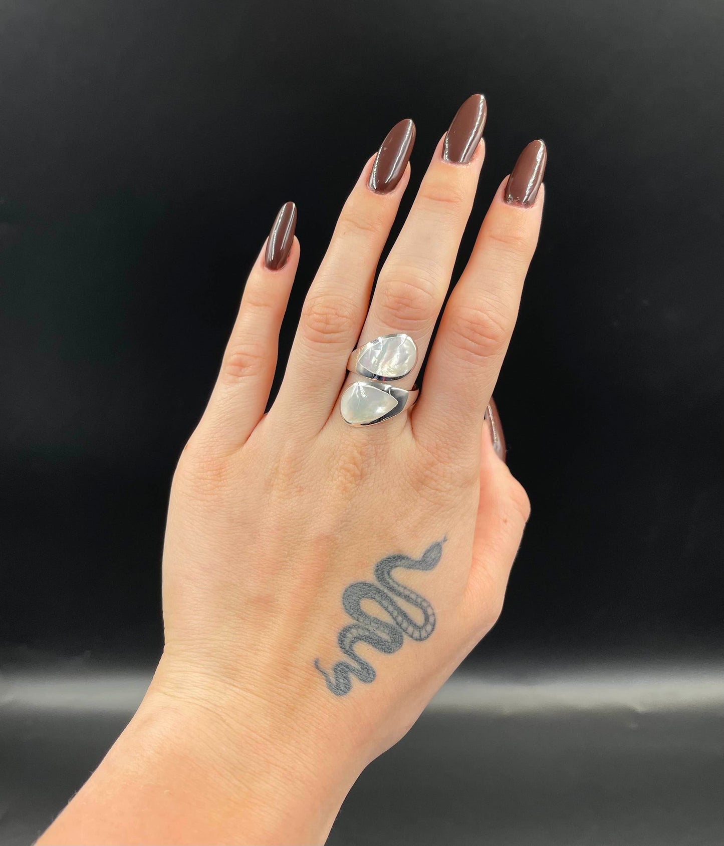 Bague Argent 925 Nacre