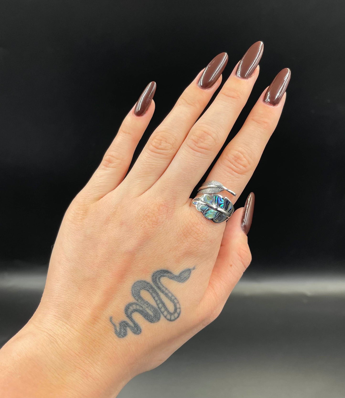 Bague Réglable Argent 925 Abalone
