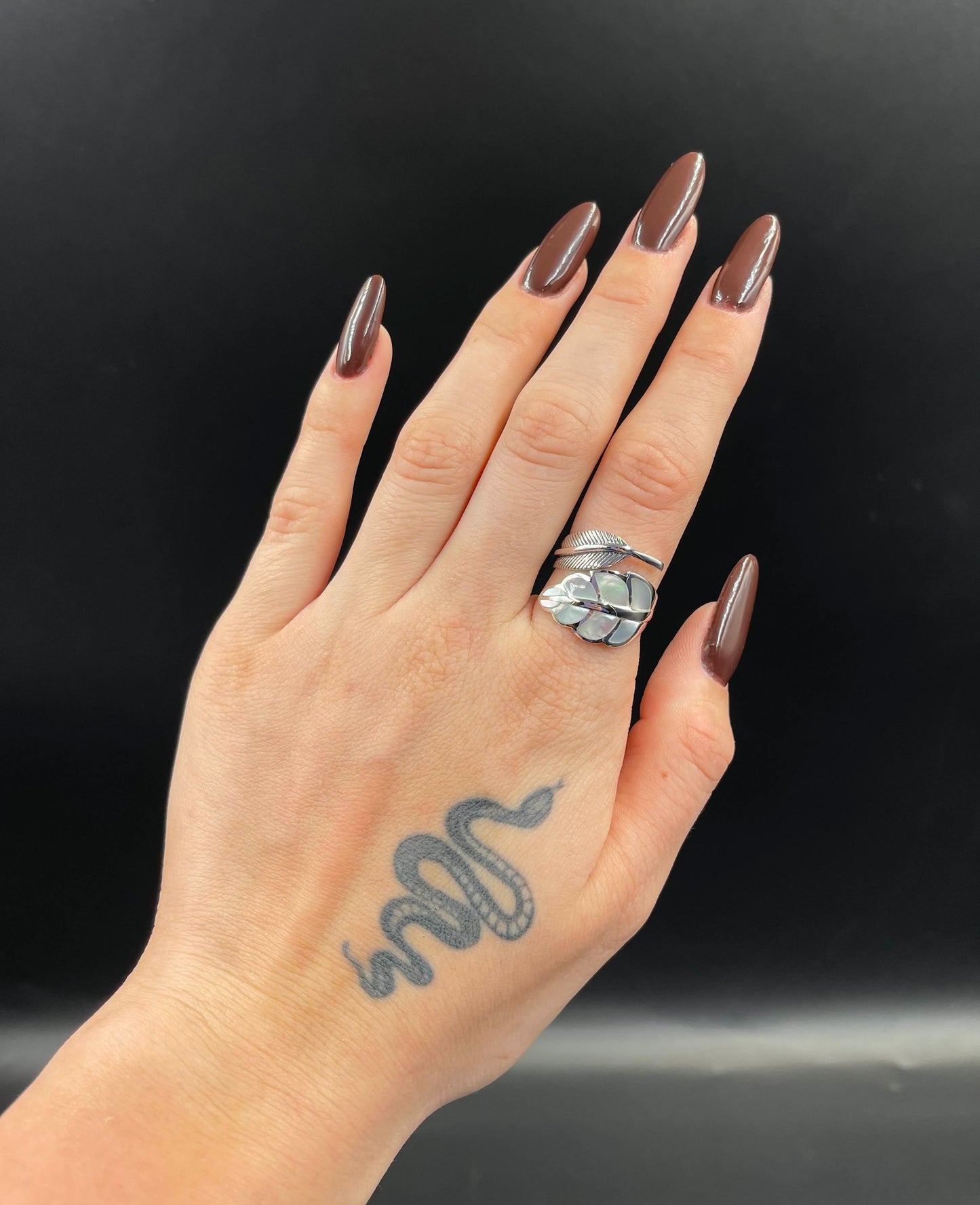 Bague Argent 925 Nacre