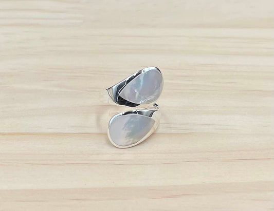 Bague Réglable Argent 925 Nacre