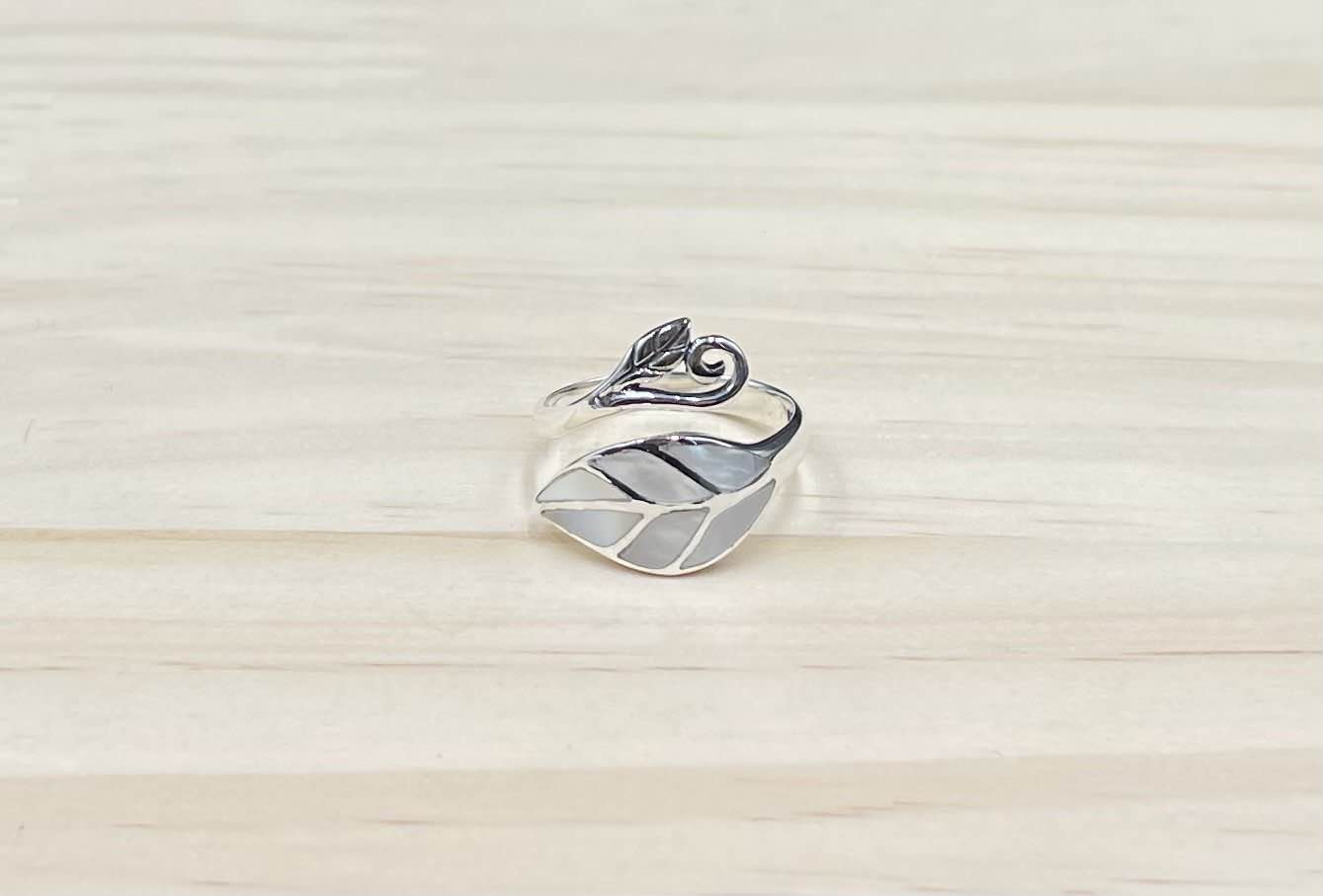 Bague Réglable Argent 925 Nacre