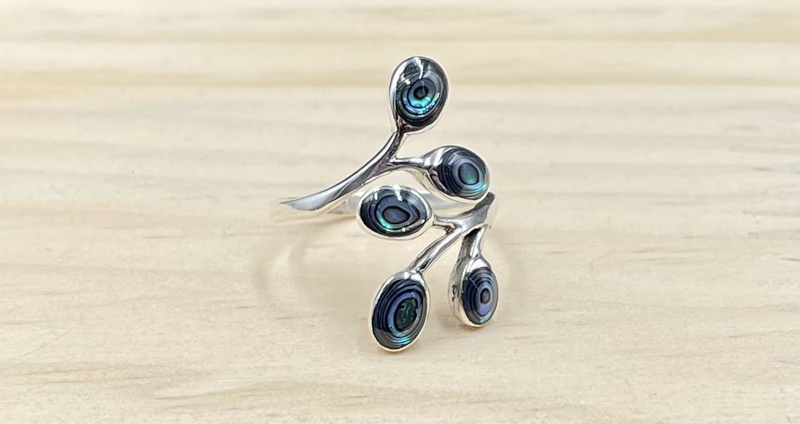 Bague Réglable Argent 925 Abalone