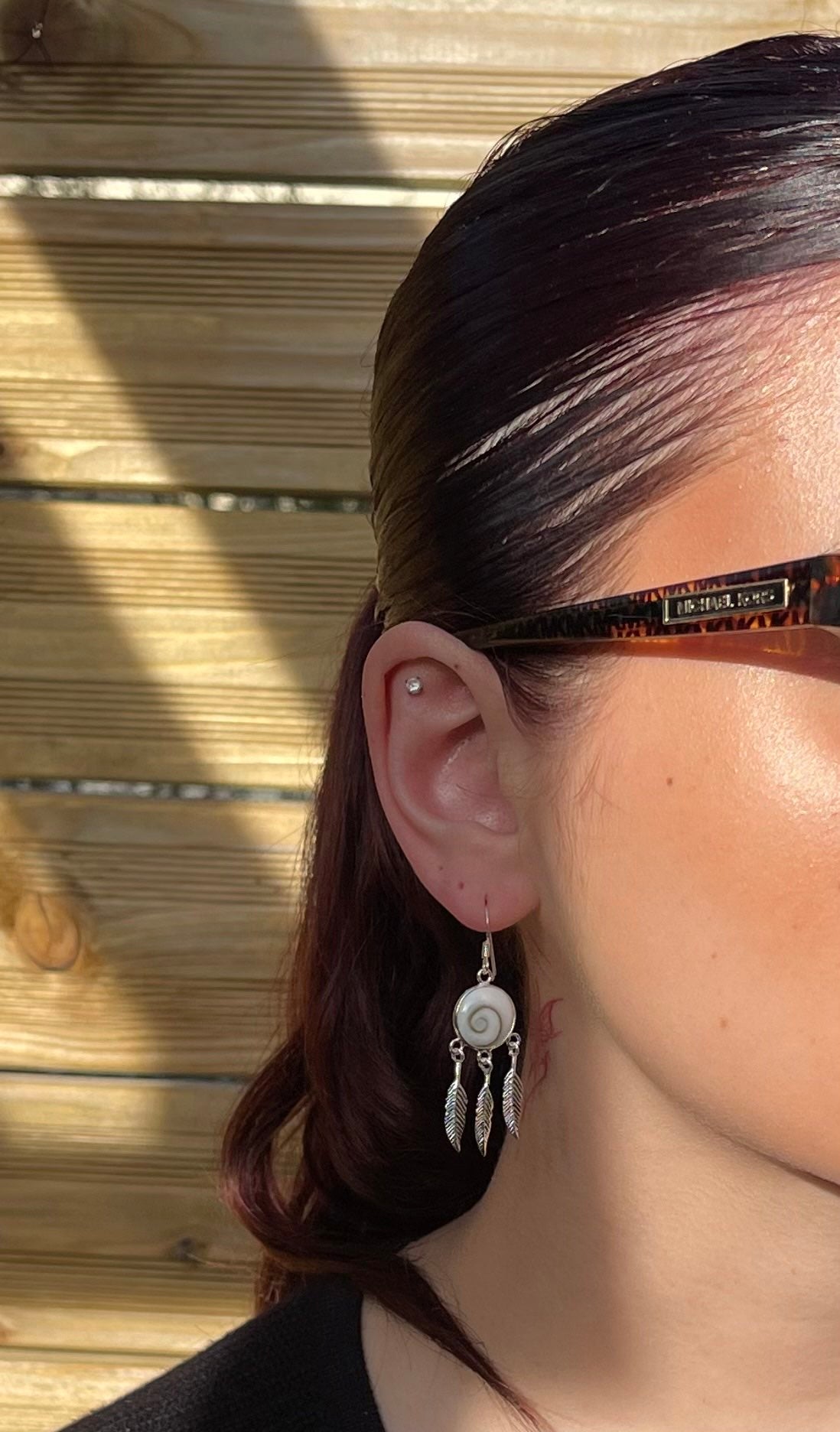 Boucles d'Oreilles Attrapes-Rêves Argent 925 Oeil de Ste Lucie
