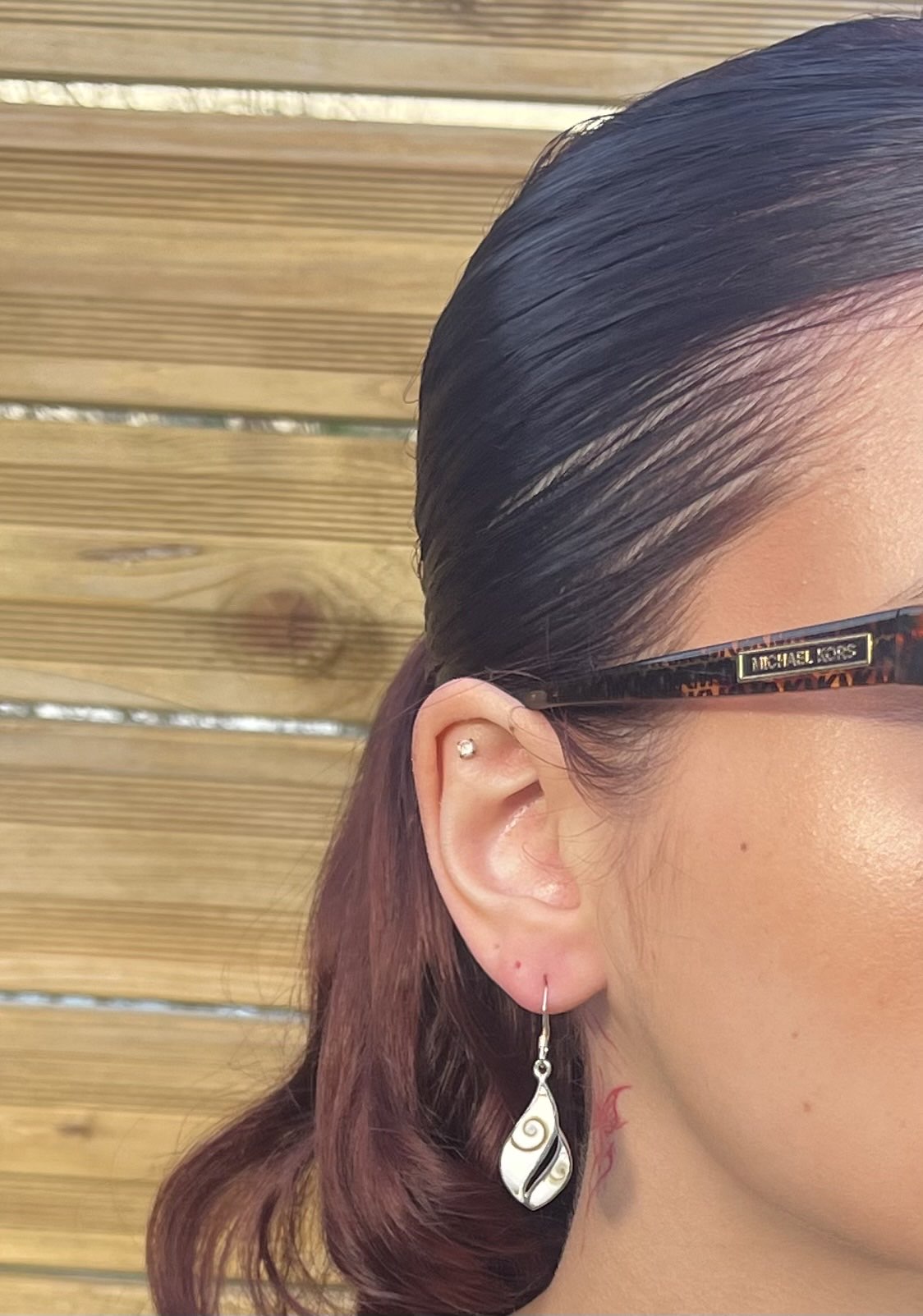Boucles d'Oreilles Argent 925 Oeil de Ste Lucie