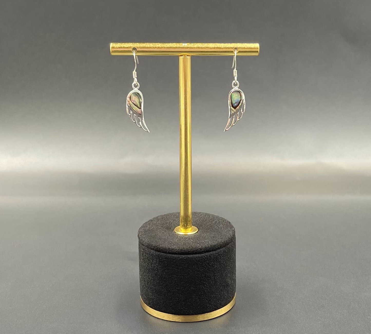 Boucles d'Oreilles Aile d'Ange Argent 925 Abalone