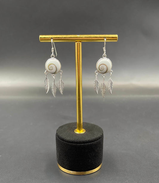 Boucles d'Oreilles Attrapes-Rêves Argent 925 Oeil de Ste Lucie