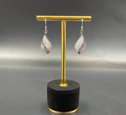 Boucles d'Oreilles Argent 925 Nacre