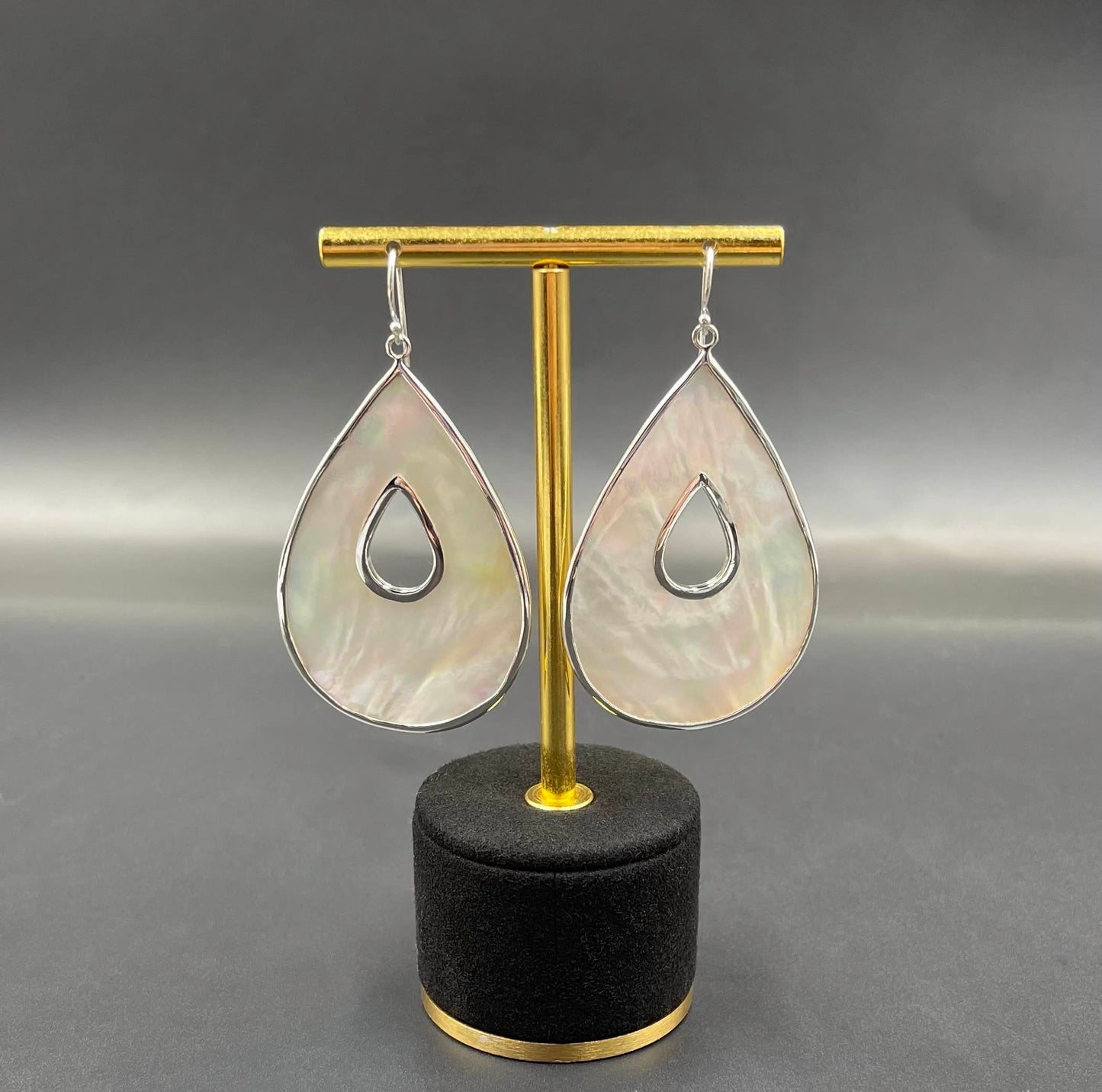 Boucles d'Oreilles Argent 925 Nacre