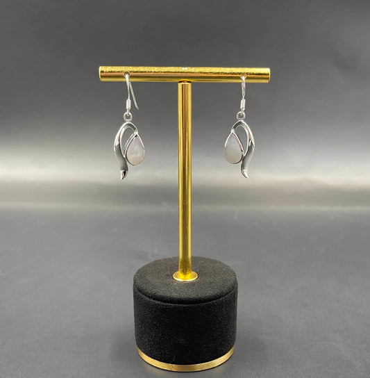 Boucles d'Oreilles Argent 925 Nacre