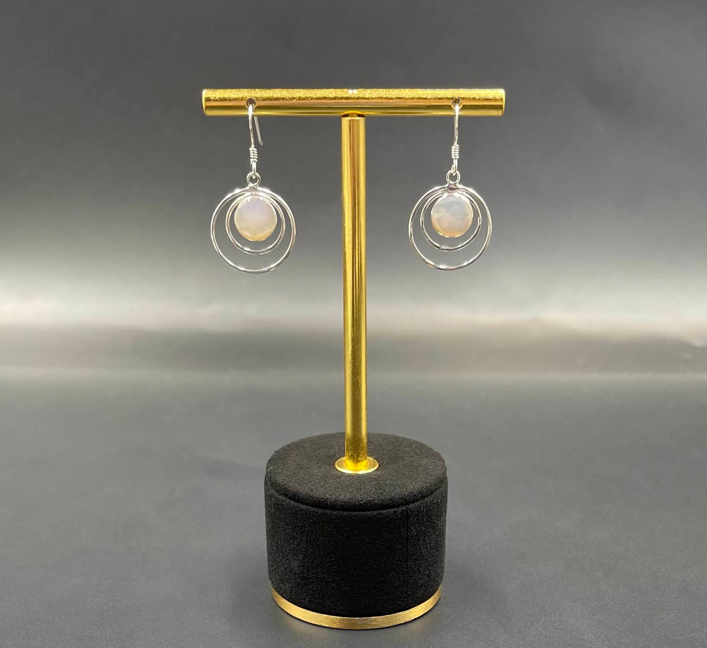 Boucles d'Oreilles Argent 925 Nacre