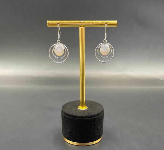 Boucles d'Oreilles Argent 925 Nacre