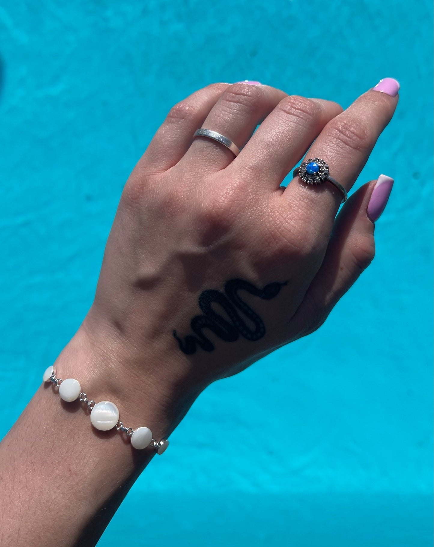 Bracelet Argent 925 Nacre