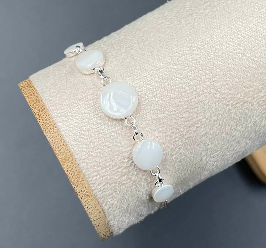 Bracelet Argent 925 Nacre