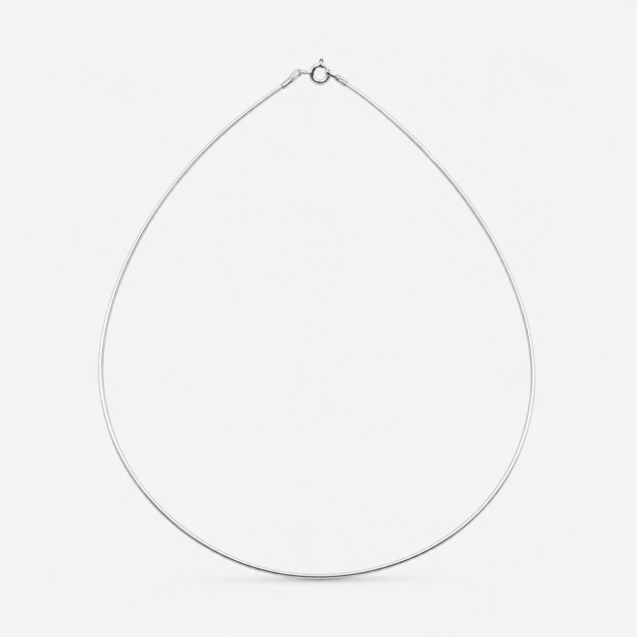 Câble rigide en argent 925, 41 cm