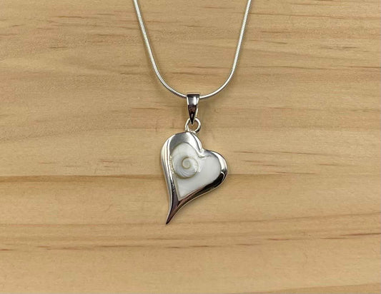Pendentif Coeur Argent 925 Oeil de Ste Lucie