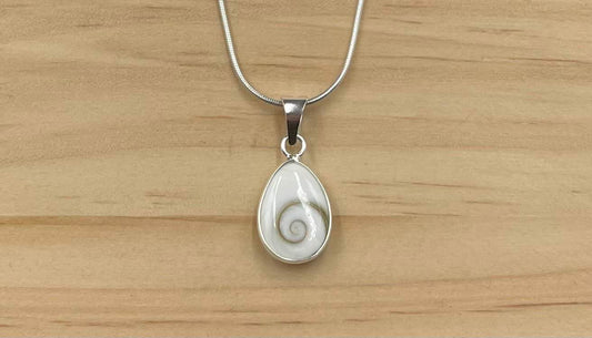 Pendentif Goutte Argent 925 Oeil de Ste Lucie