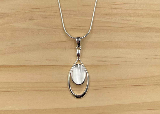 Pendentif Argent 925 Nacre