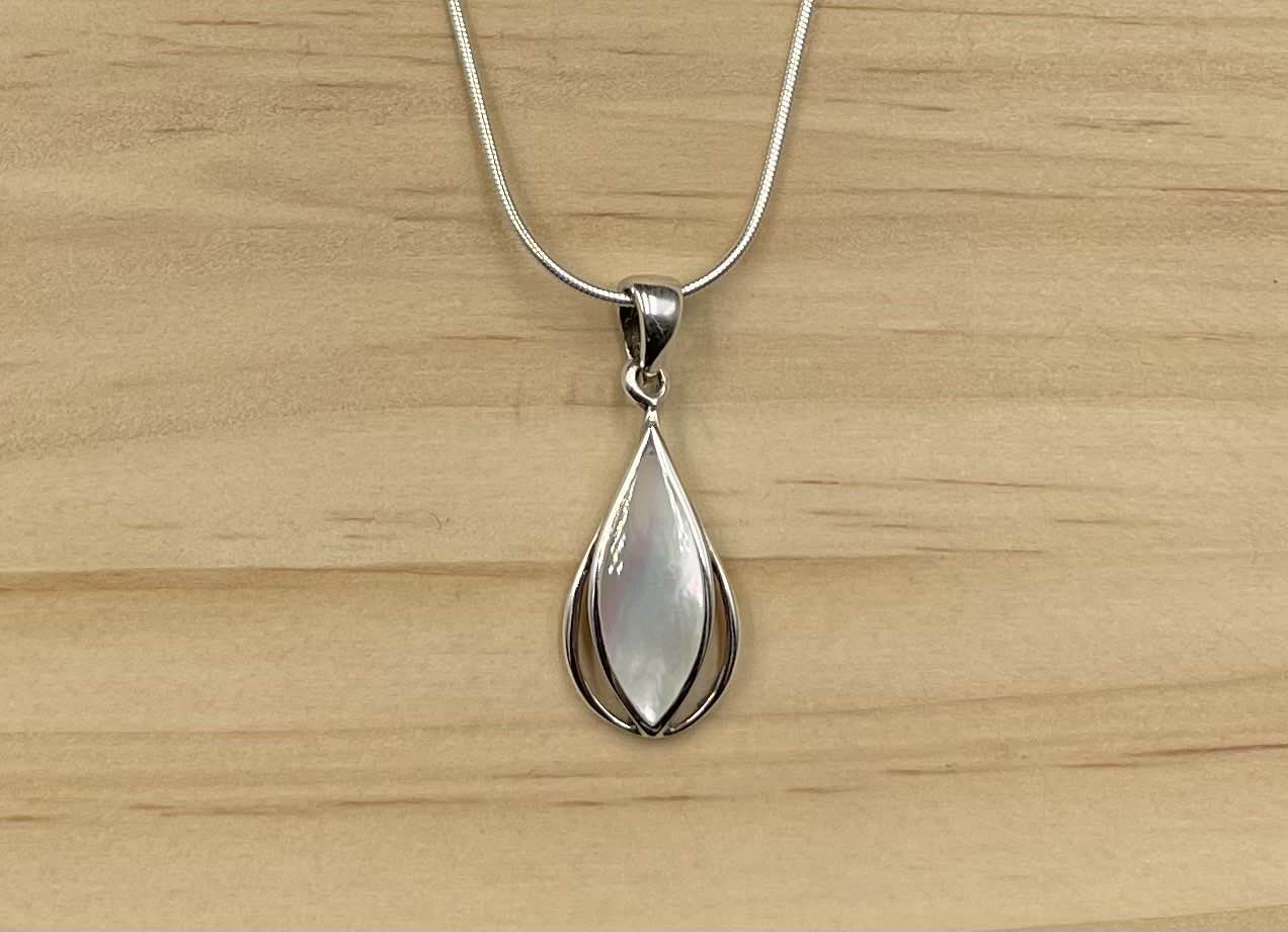 Pendentif Argent 925 Nacre