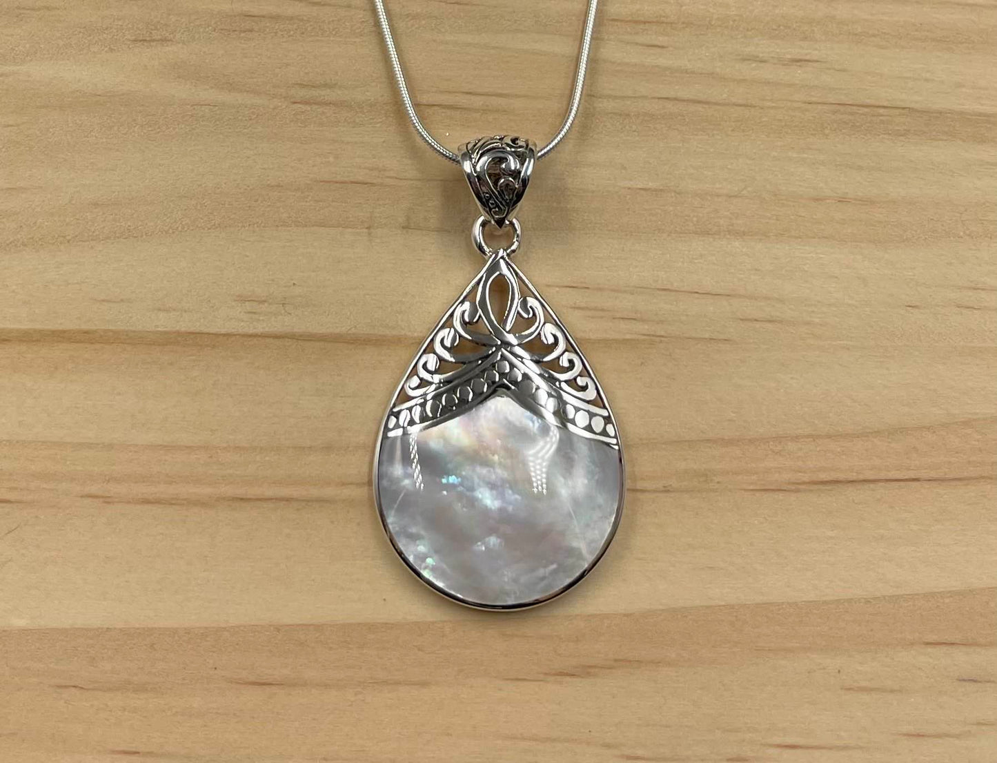 Pendentif Argent 925 Nacre