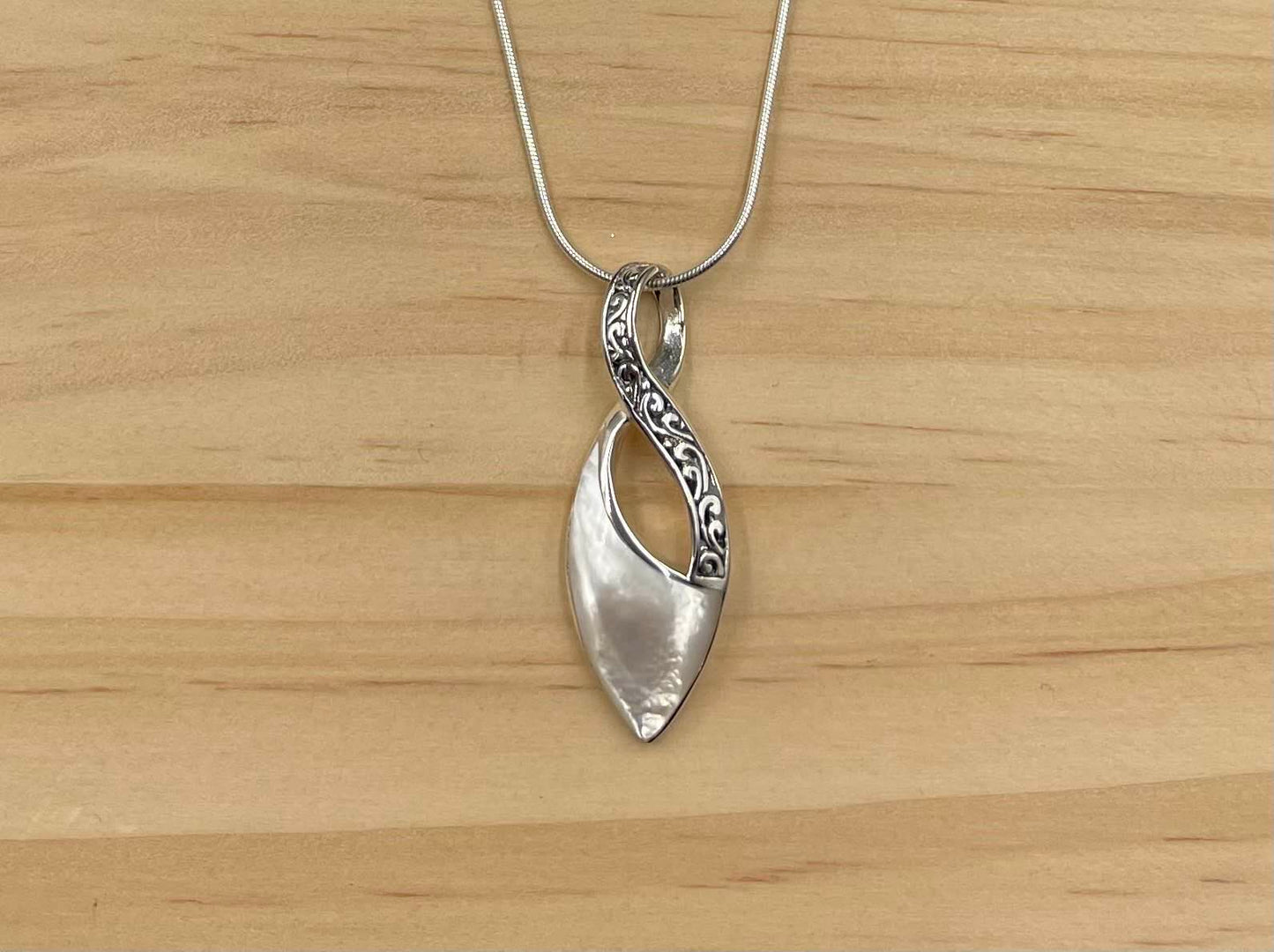 Pendentif Argent 925 Nacre