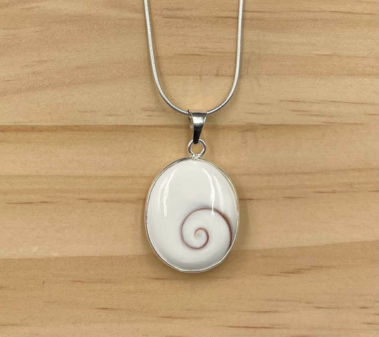 Pendentif Ovale Argent 925 Oeil de Ste Lucie