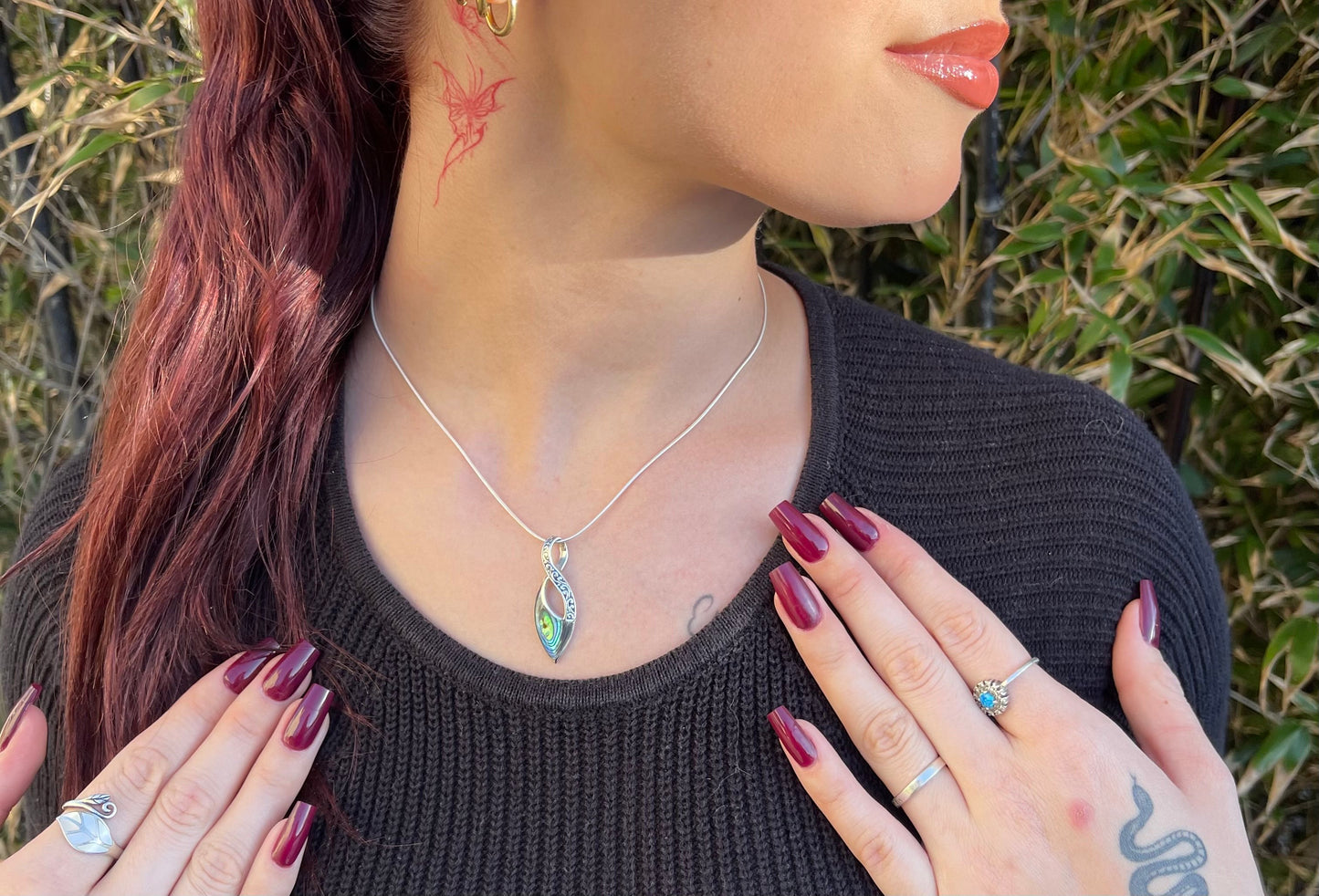 Pendentif Argent 925 Abalone