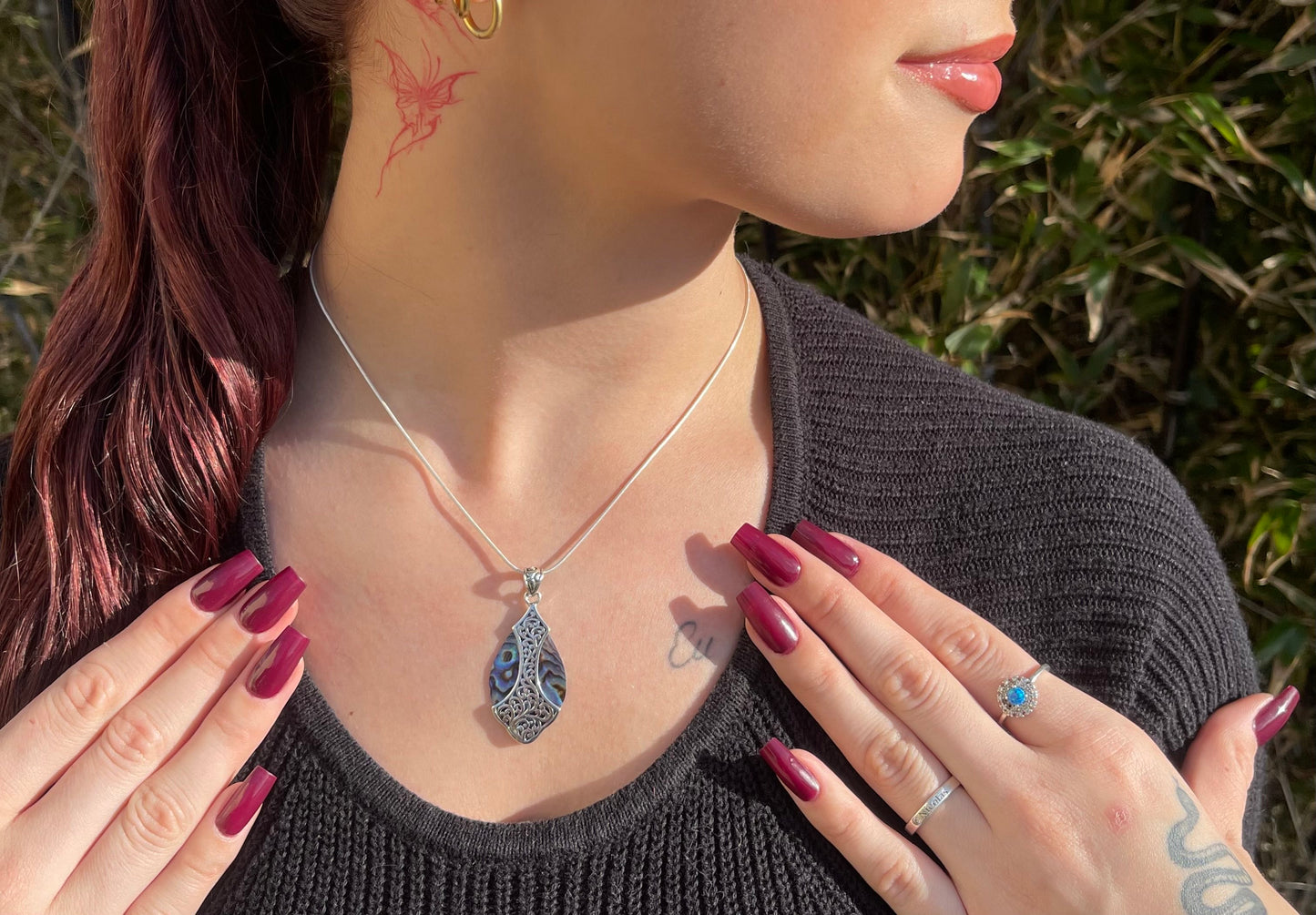 Pendentif Argent 925 Abalone