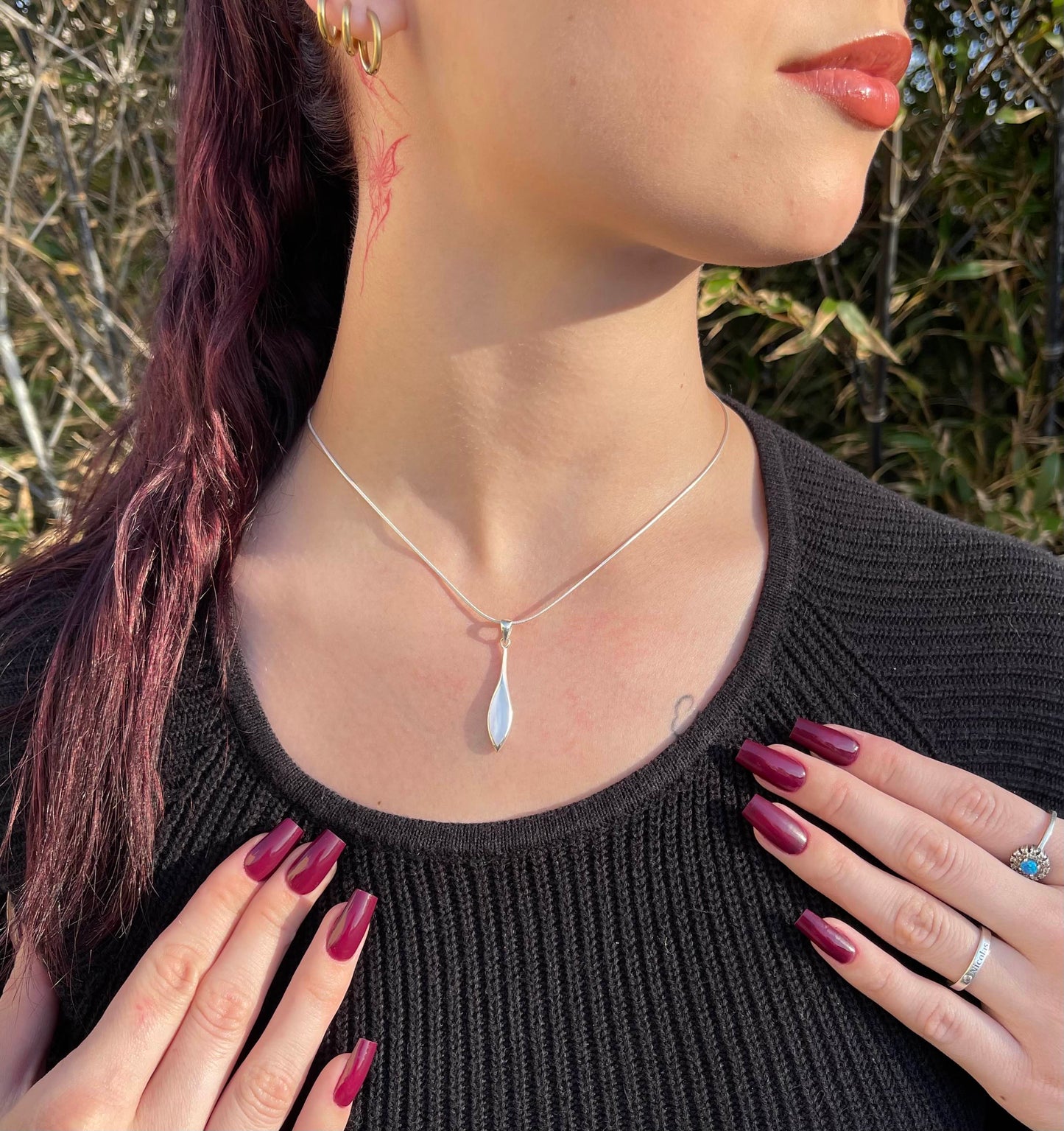Pendentif Argent 925 Nacre