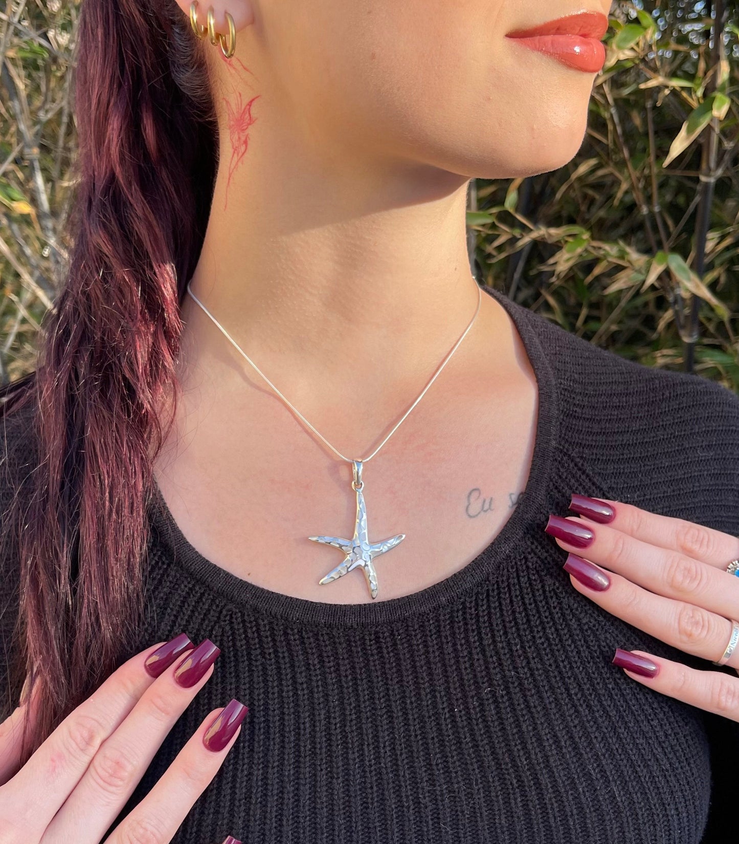 Pendentif Étoile de Mer Argent 925 Nacre