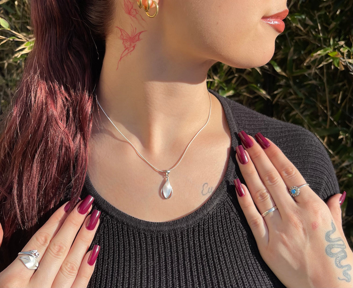 Pendentif Argent 925 Nacre