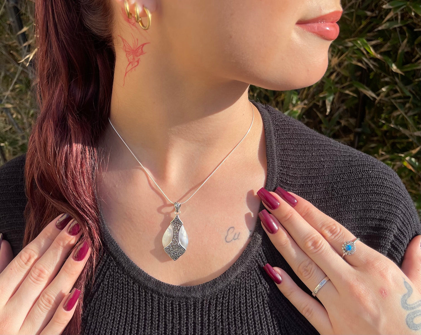 Pendentif Argent 925 Nacre