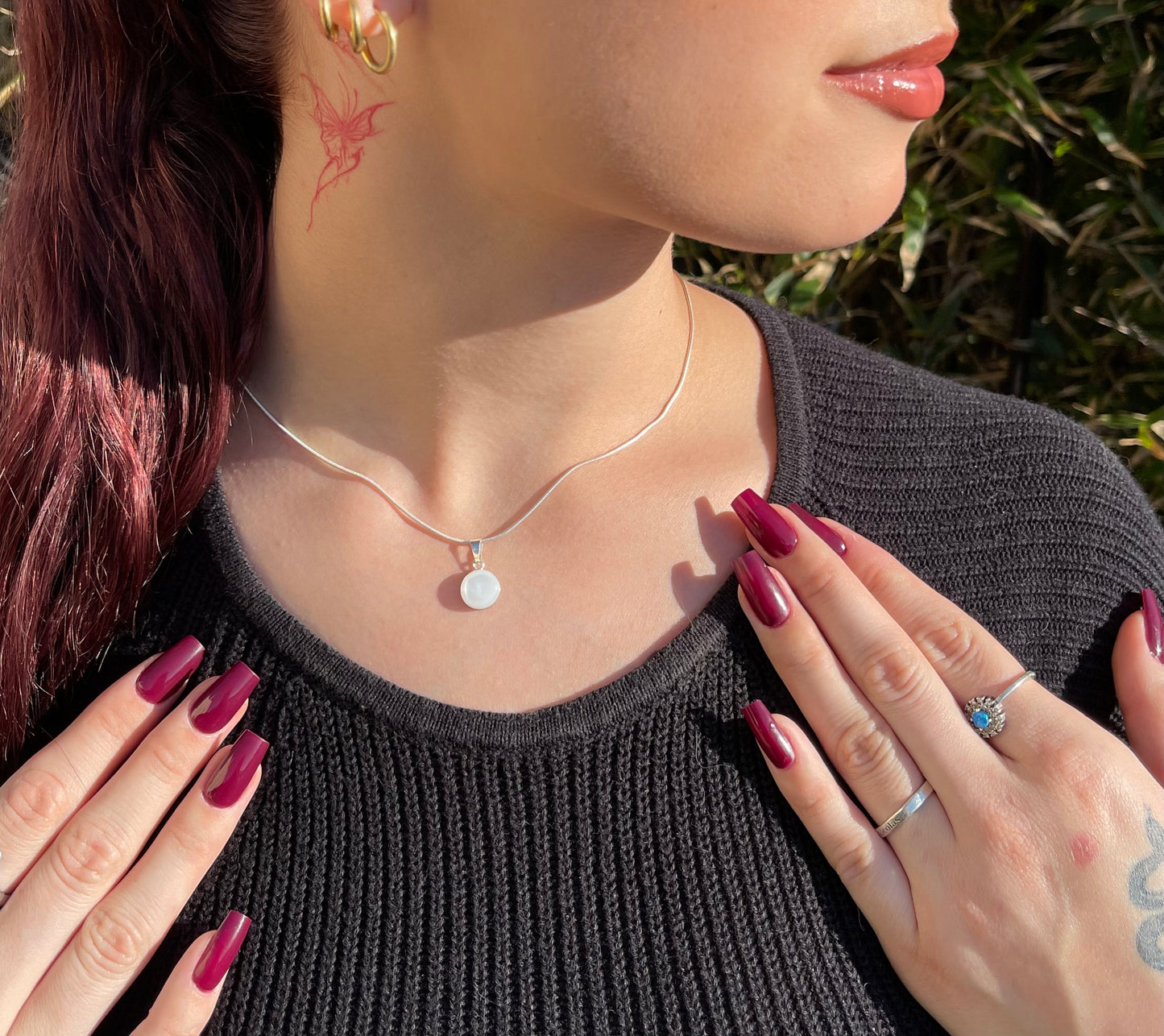 Pendentif Argent 925 Nacre