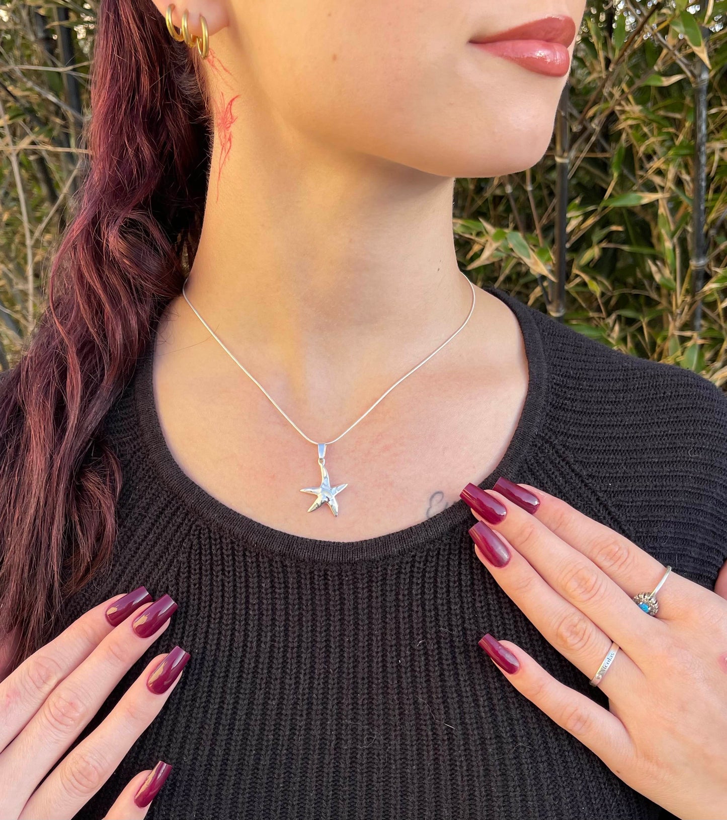 Pendentif Étoile de Mer Argent 925 Nacre