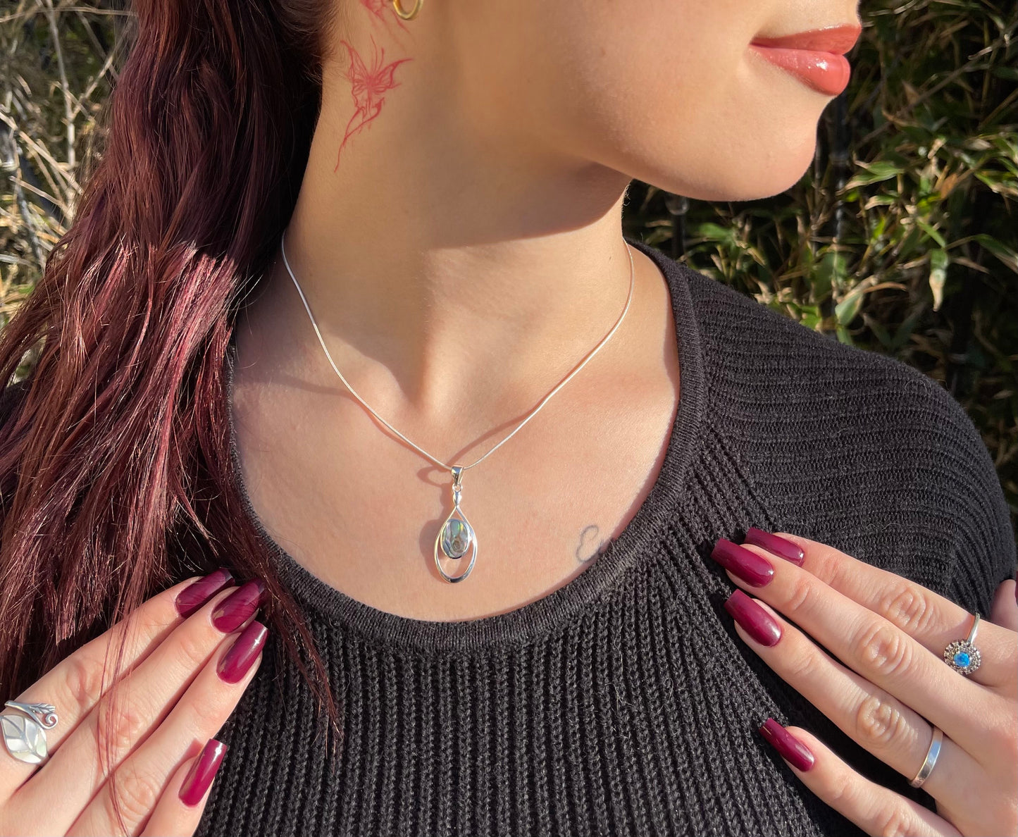 Pendentif Argent 925 Abalone