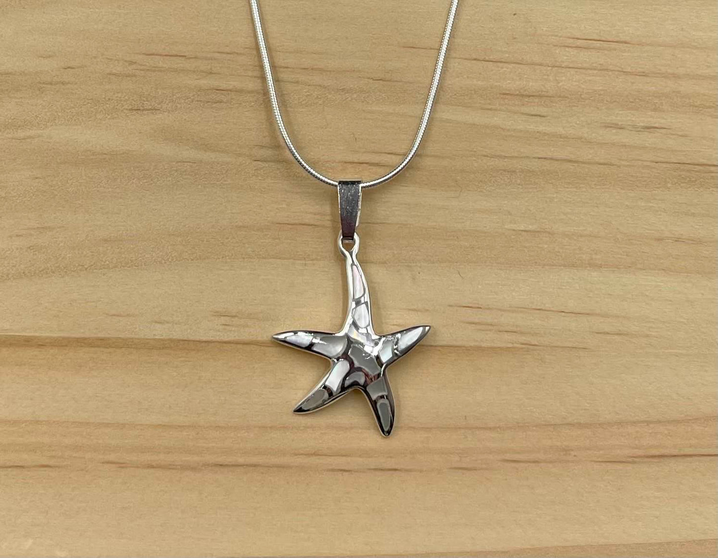 Pendentif Étoile de Mer Argent 925 Nacre