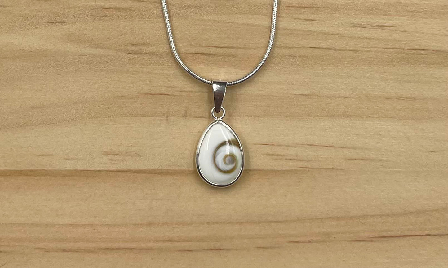 Pendentif Goutte Argent 925 Oeil de Ste Lucie