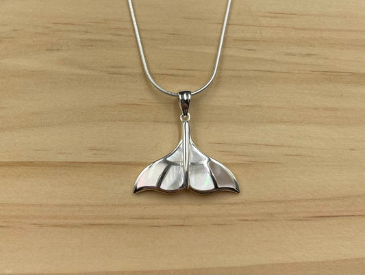 Pendentif Queue de Baleine Argent 925 Nacre