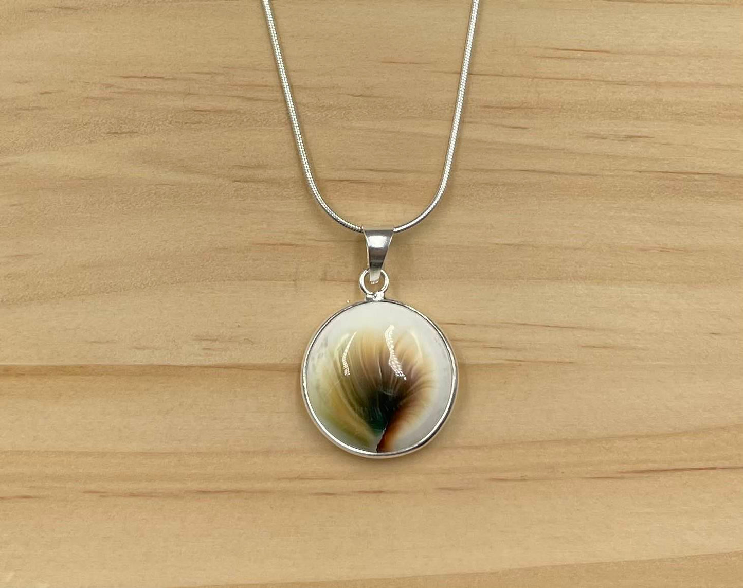 Pendentif Argent 925 Oeil de Ste Lucie