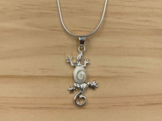 Pendentif Salamandre Argent 925 Oeil de Ste Lucie