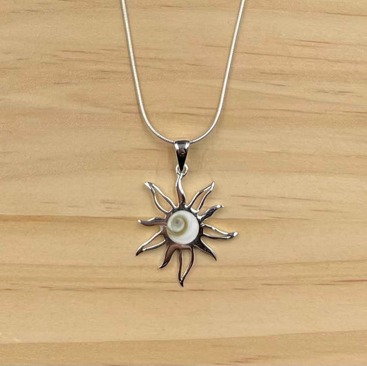 Pendentif Soleil Argent 925 Oeil de Ste Lucie