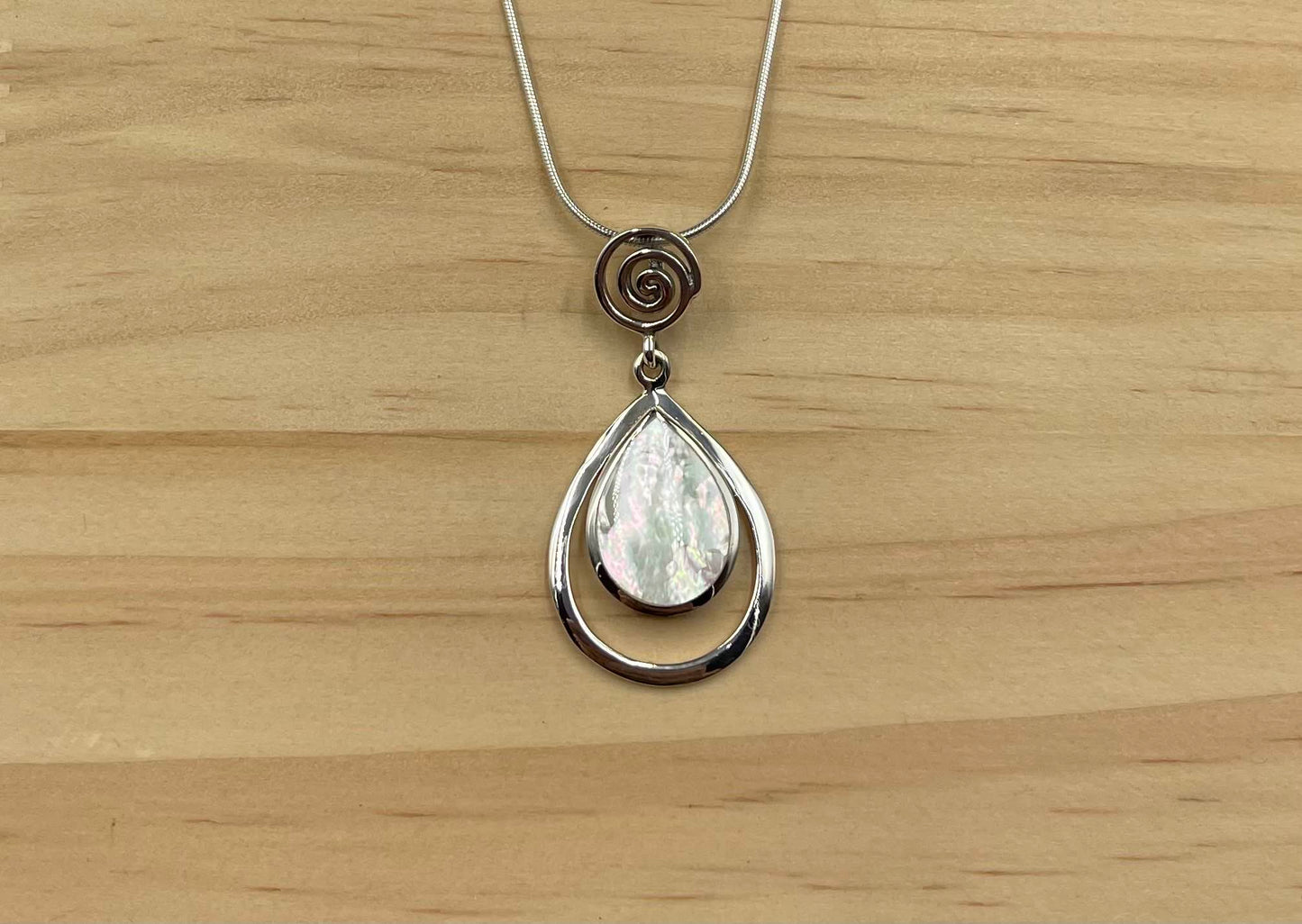 Pendentif Argent 925 Nacre