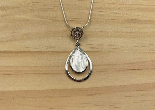 Pendentif Argent 925 Nacre