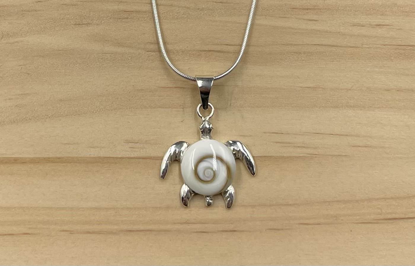 Pendentif Tortue Argent 925 Oeil de Ste Lucie