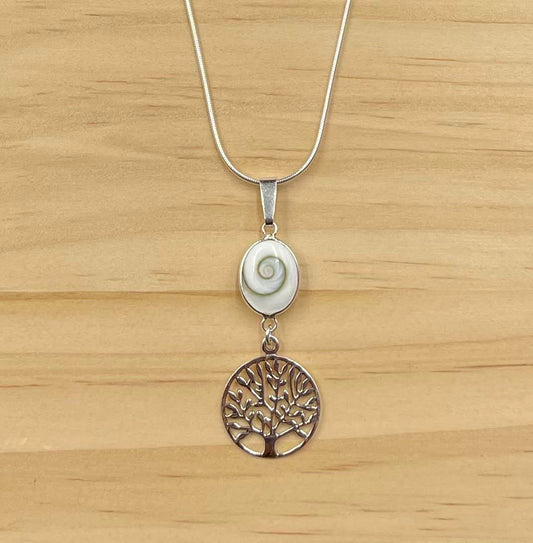 Pendentif Arbre de Vie Argent 925 Oeil de Ste Lucie