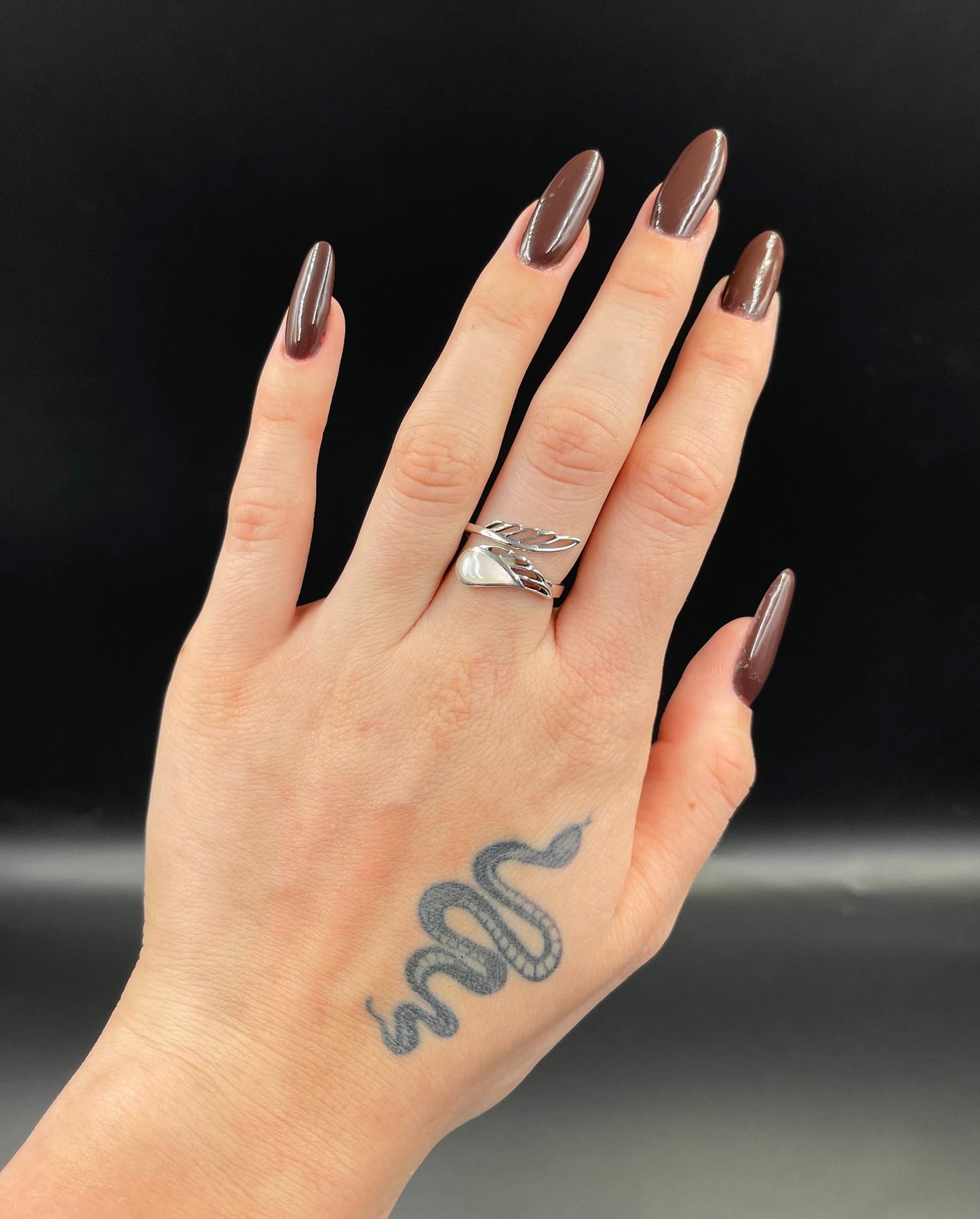 Bague Réglable Argent 925 Nacre