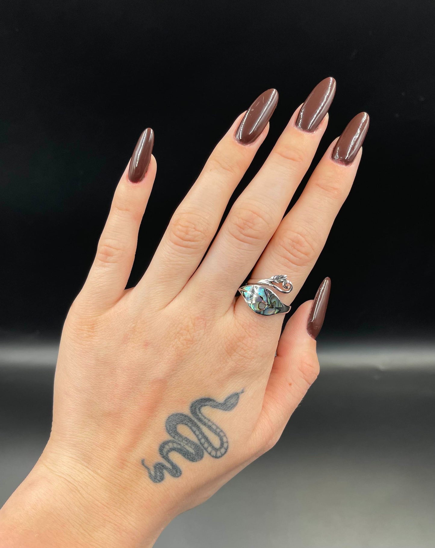 Bague Réglable Argent 925 Abalone