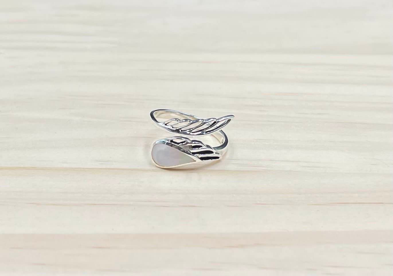 Bague Réglable Argent 925 Nacre